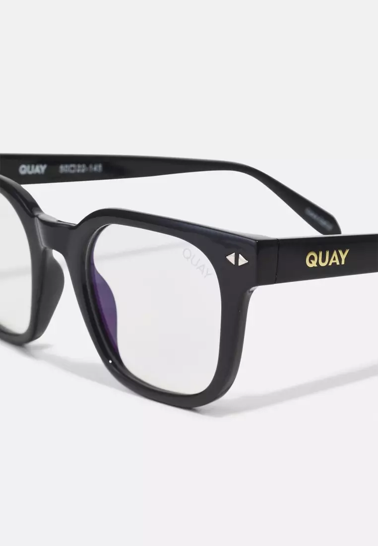 Page Turner Blue Light Glasses - Black/Clear