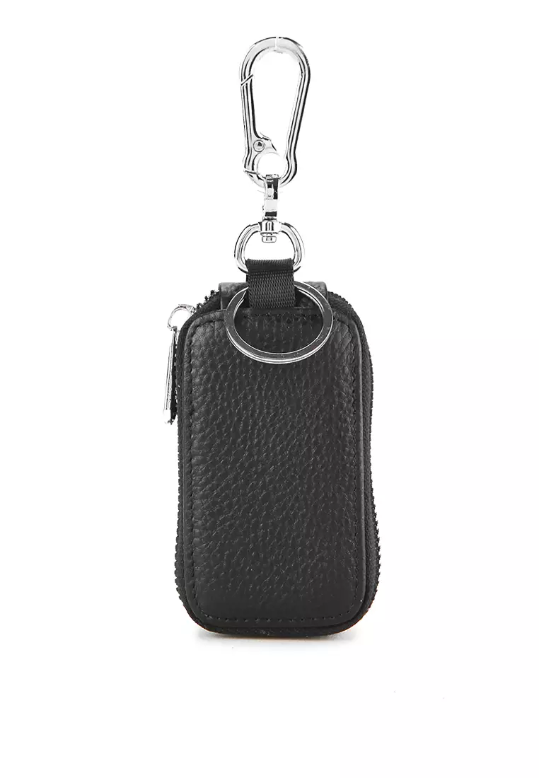 Dompet Gantungan Kunci Key Chain Kulit Leather Ring Holder Pouch