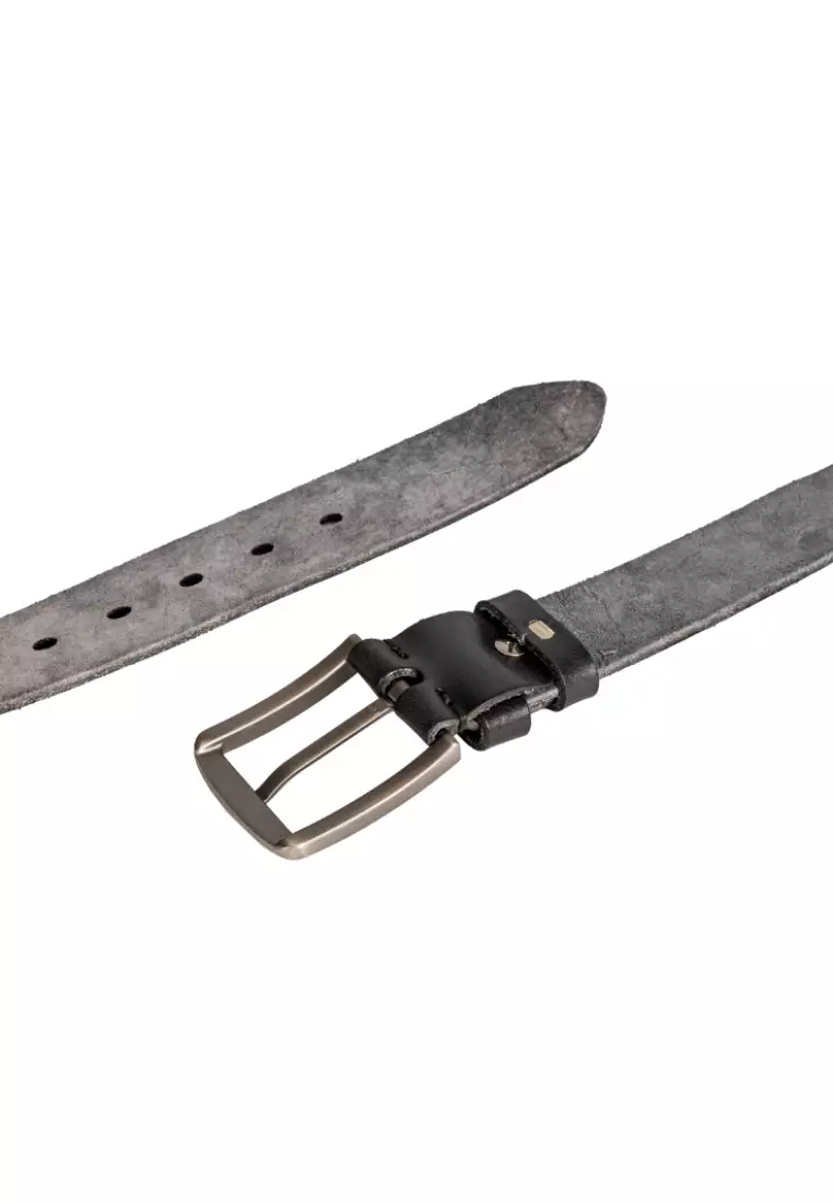 Men's Grain Leather Alloy Pin Buckle Strap Charm Belt BL 713