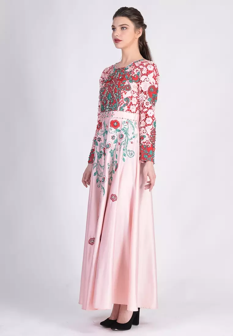 Bibiq Gamis Brokat Satin