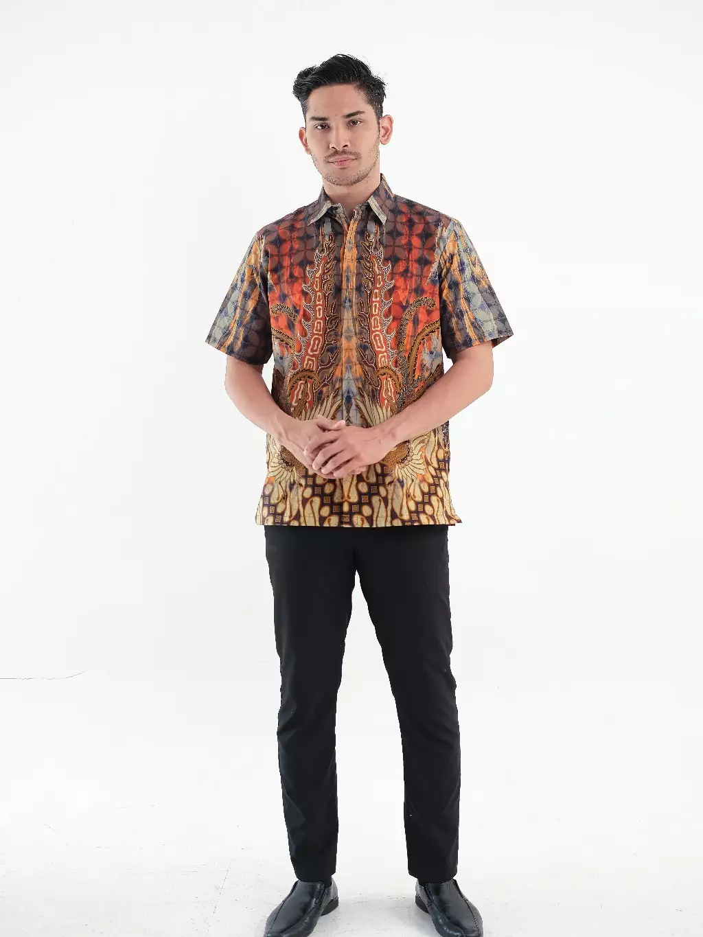 Raditya Kemeja Pendek Pria  Regular Fit Furing Digital Print
