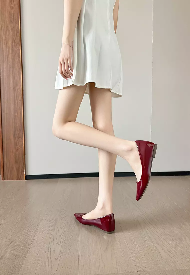 ‌4CM Hidden Heel Patent Leather Pumps WW8916-1