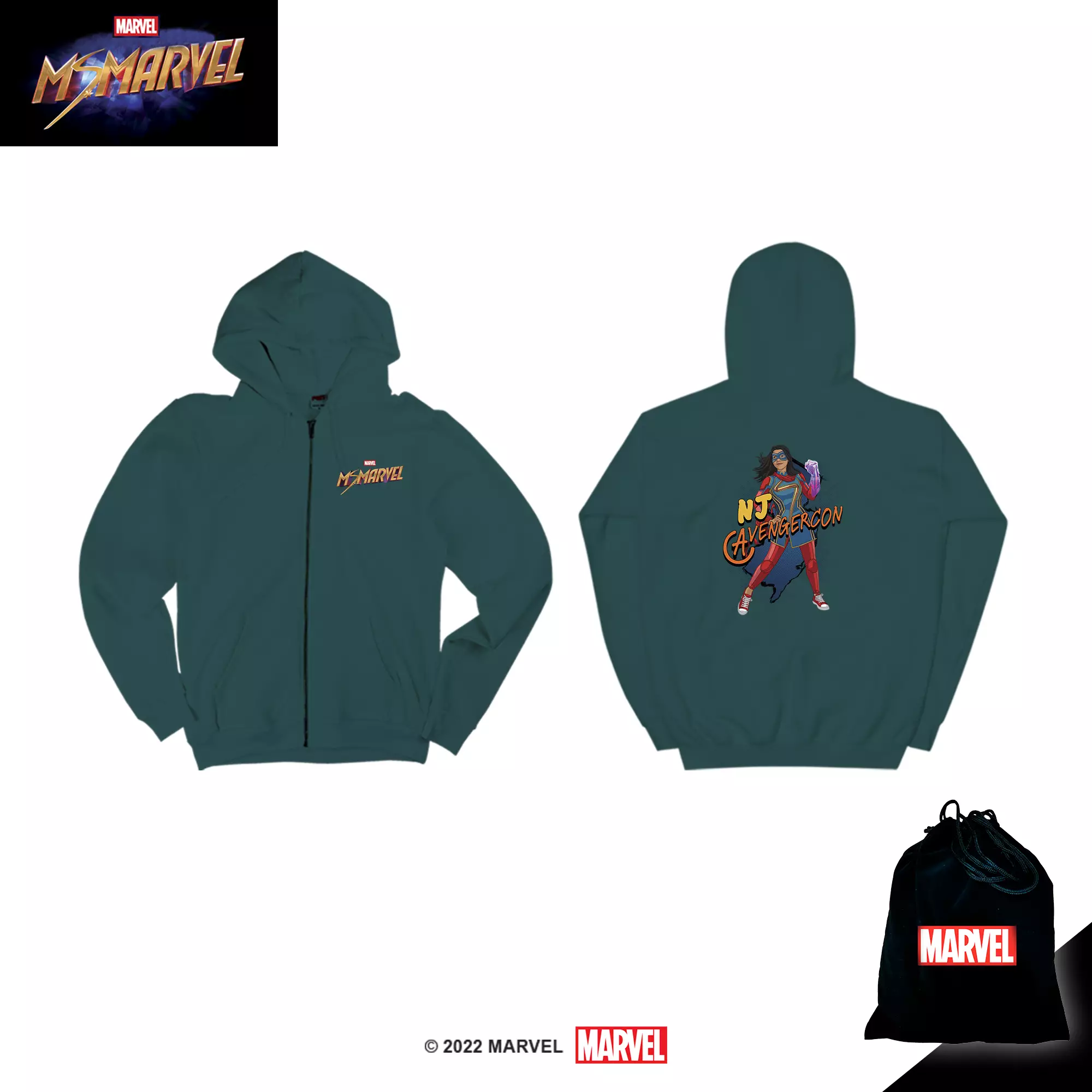 Jual Custom.id Marvel Hoodie Zipper Dewasa Ms Marvel MSM99 Original 2023 |  ZALORA Indonesia ®