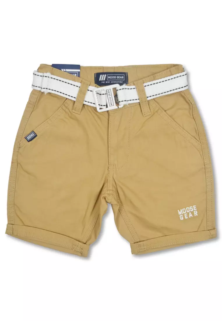 Buy Moose Gear Boys Twill Short with Belt and Embro 2023 Online ...