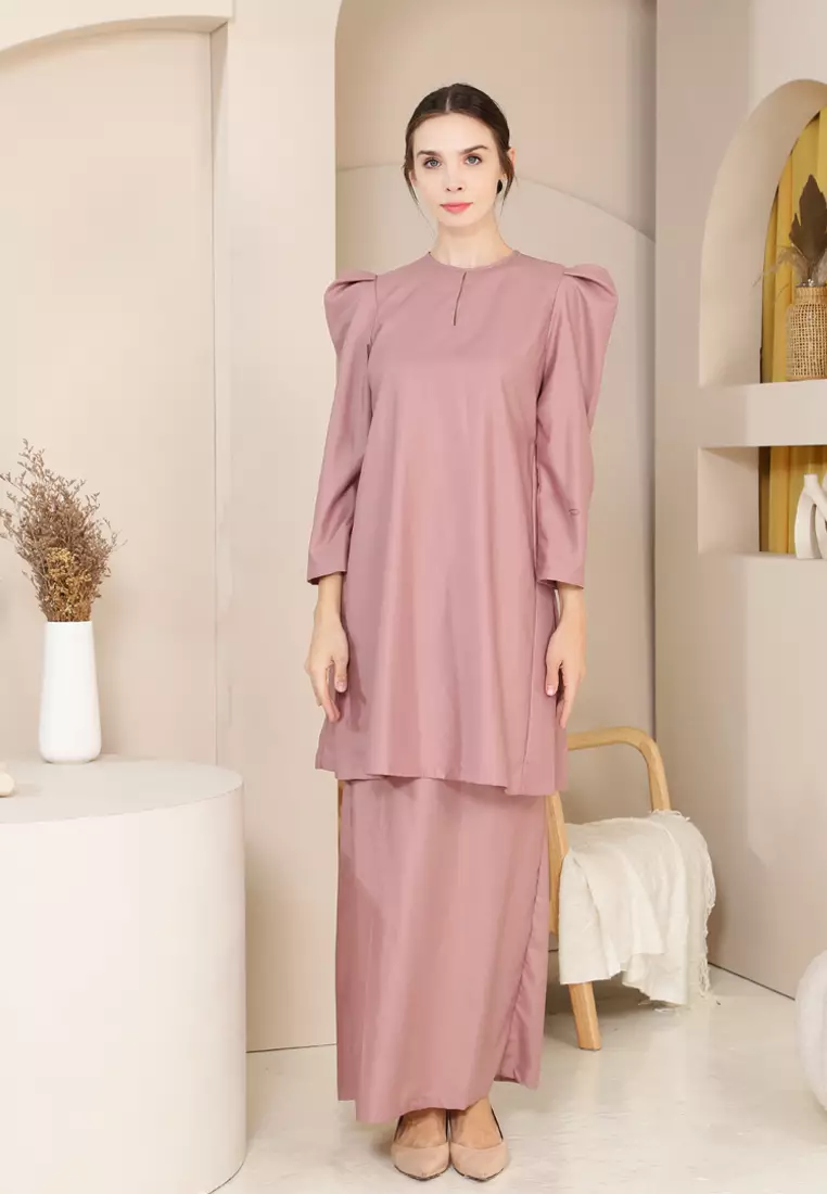 Yarra Kurung Modern in Dusty Pink