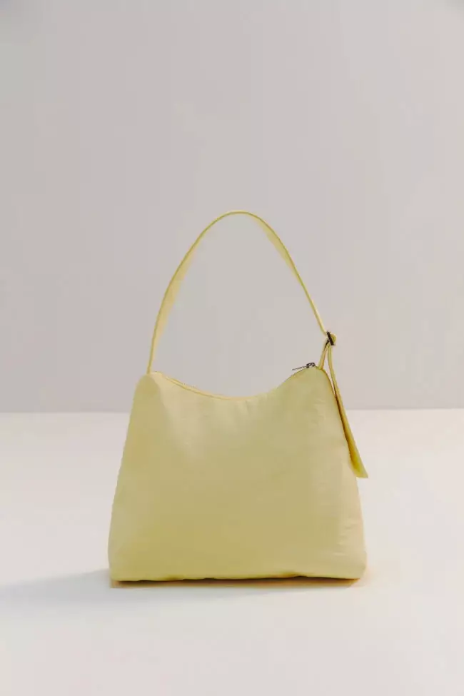 Buckle Hobo Bag - Yellow