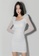 Crystal Korea Fashion white South Korea's new white light and thin see-through party date dress D80D8AA4E4D896GS_7