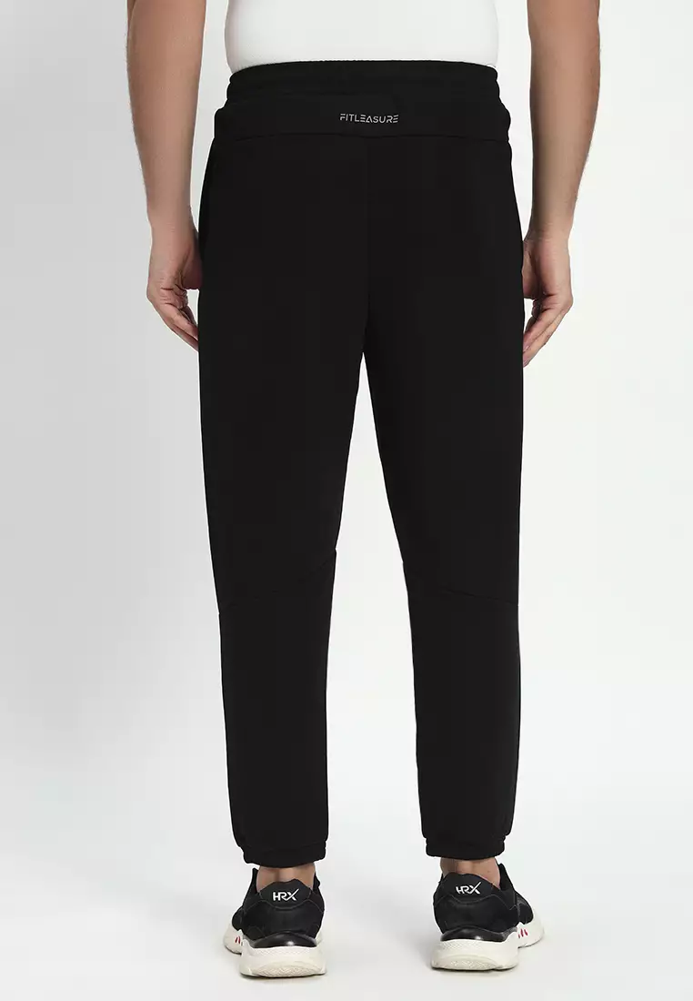 Men's Graphic Training/Gym Black Jogger Pants