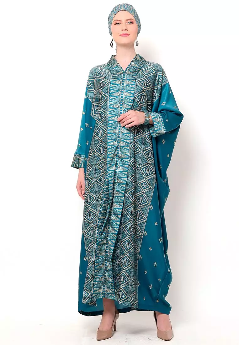 Kanzi Exclusive Long Sleeve Songket Kaftan