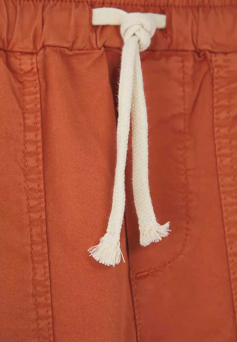 Tile Male Child 100% Cotton Pocket Detail Elastic Woven Shorts & Bermuda Tkdss25Sr00027