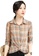 A-IN GIRLS multi Vintage Checkered Lapel Blouse 7A5B8AAD0E052EGS_1