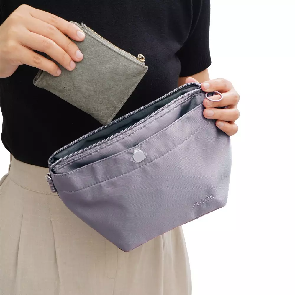 [THYS] ILOOK UKURAN S GRAB & GO TAS SELEMPANG - ABU-ABU TUA