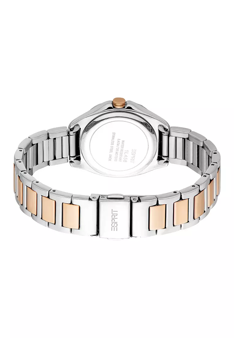 Esprit Calista Two Tone Stainless Steel Analog Watch For Women EES1L458M0075