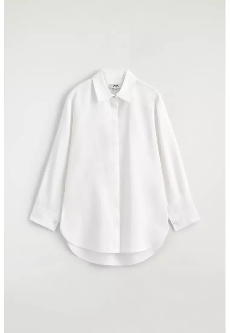 LONGLINE LINEN SHIRT