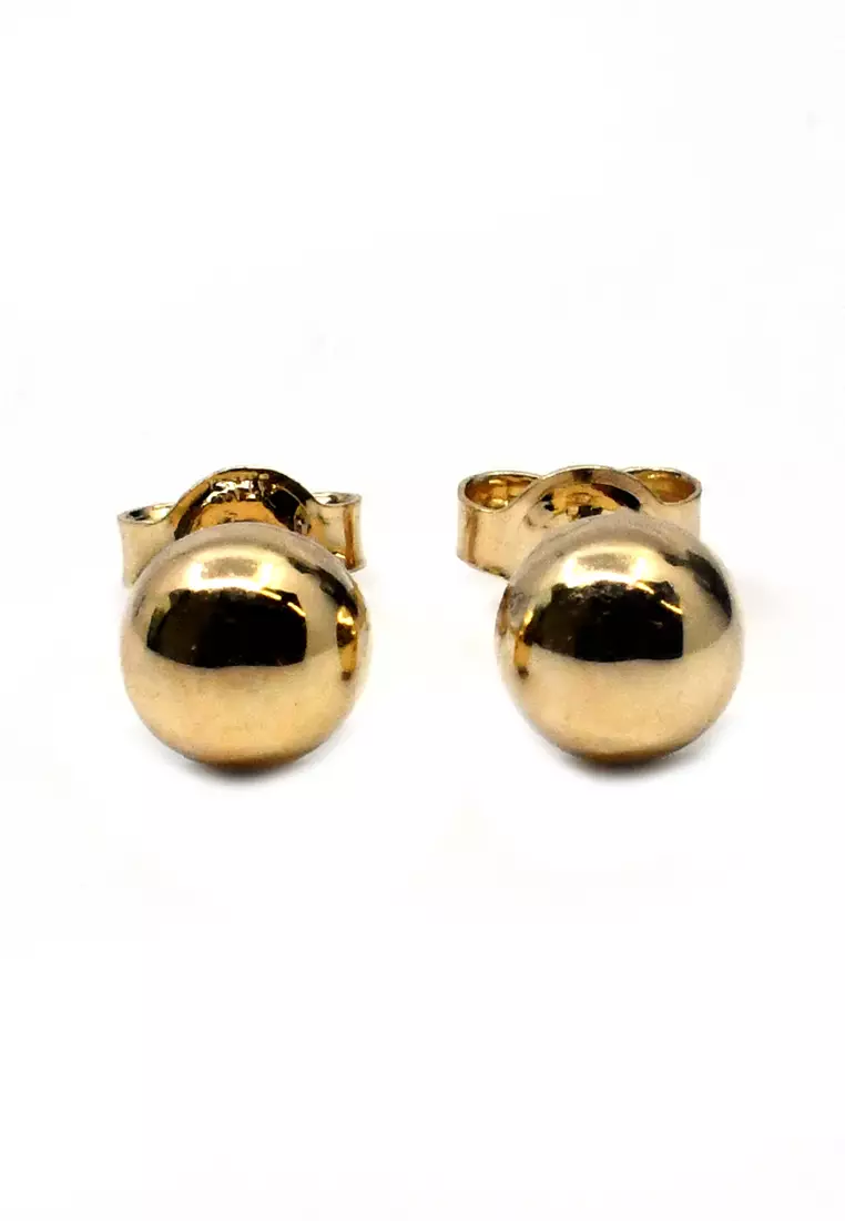 14K Italian Made Yellow Gold Earrings