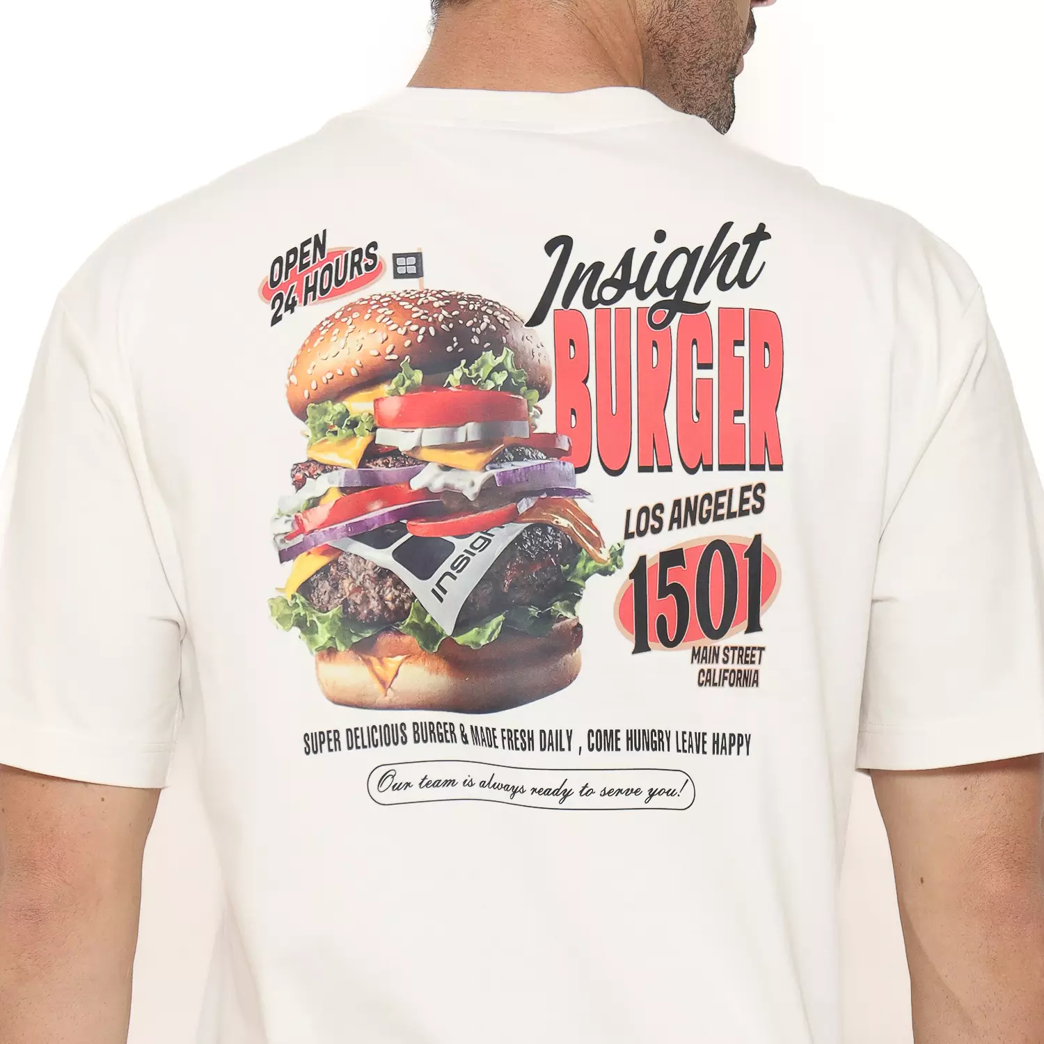 Insight Kaos Lengan Pendek Pria Barley Oversize Planet Surf