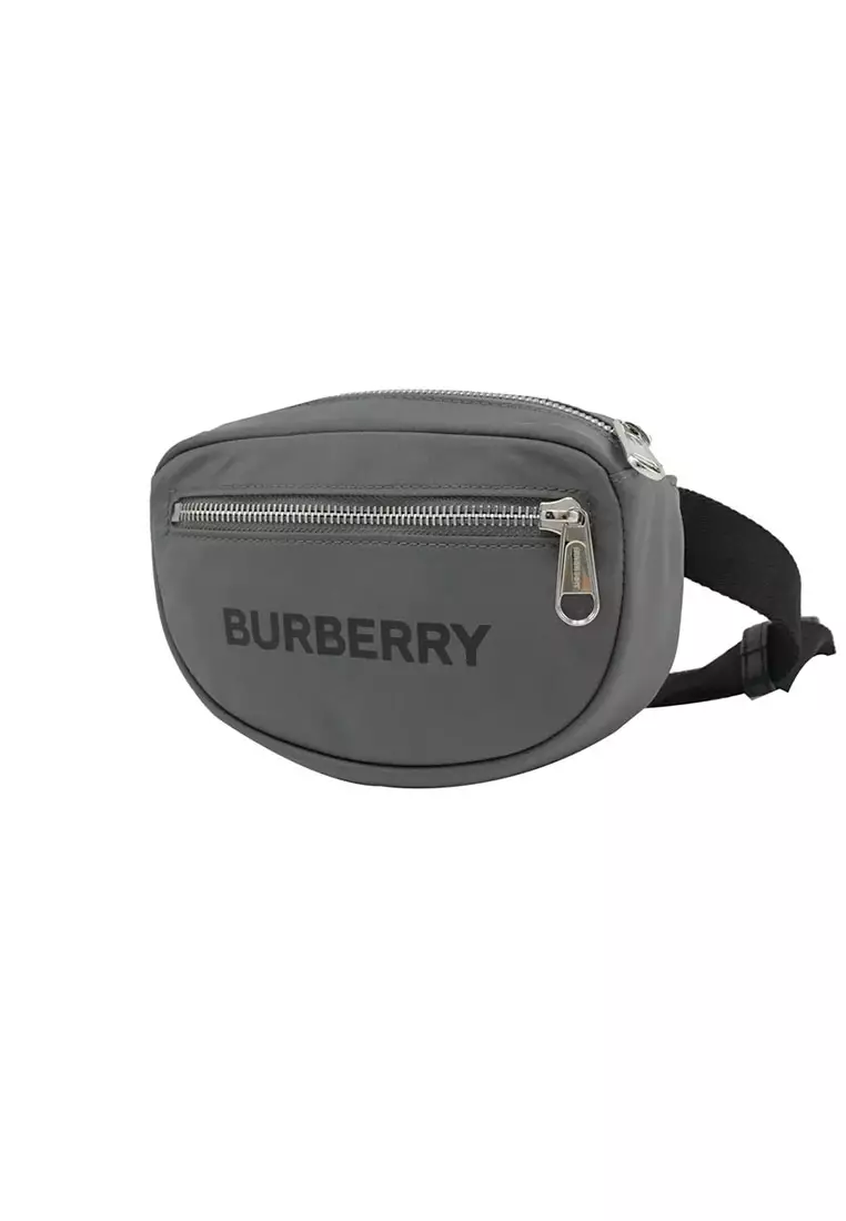 BURBERRY CANNON ボディバッグ チャコールグレー Buy Burberry Cannon Branded Nylon Belt/Crossbody Bag Grey 80528881