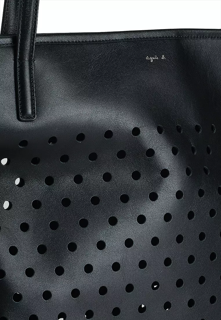 Perforated Leather Tote Bag