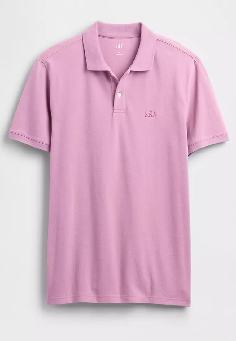 Logo Pique Polo Shirt