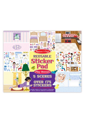 Melissa & Doug Melissa & Doug Reusable Sticker Pad - Play House! - Arts & Crafts, Activity Pad for Children, Repositionable Stickers A0ED1THC474816GS_1