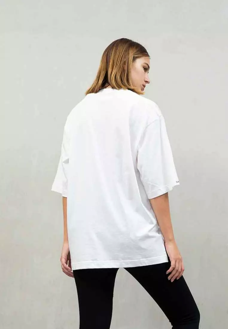 kaos oversized PUTIH polos unisex oversize shirt houseofcuff