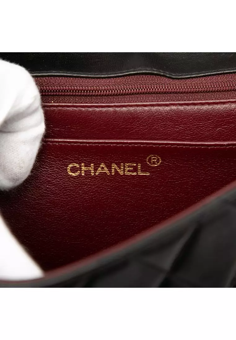 Pre-Loved Chanel Medium Cc Quilted Lambskin Border Single Flap