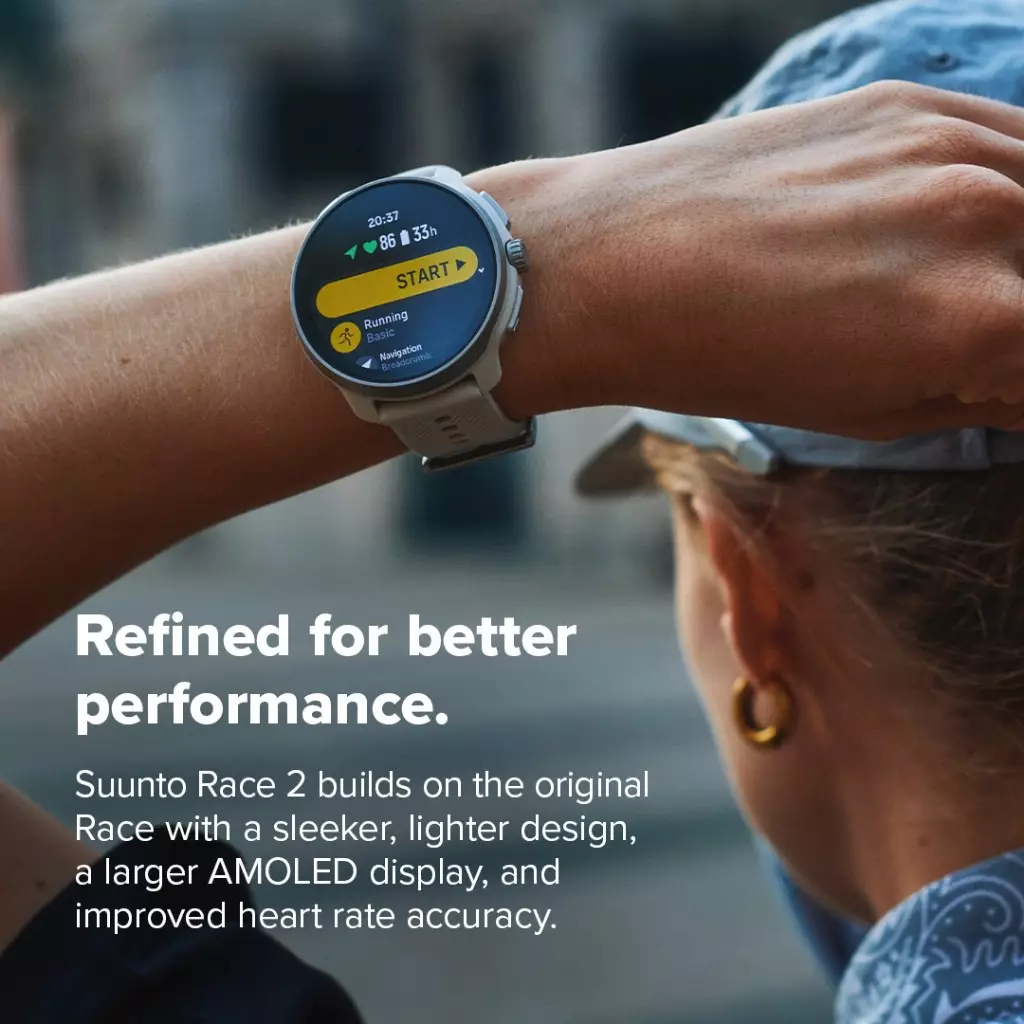 Suunto Race 2 Titanium Black SS051202000 - Ultimate performance watch for racing and training, improved