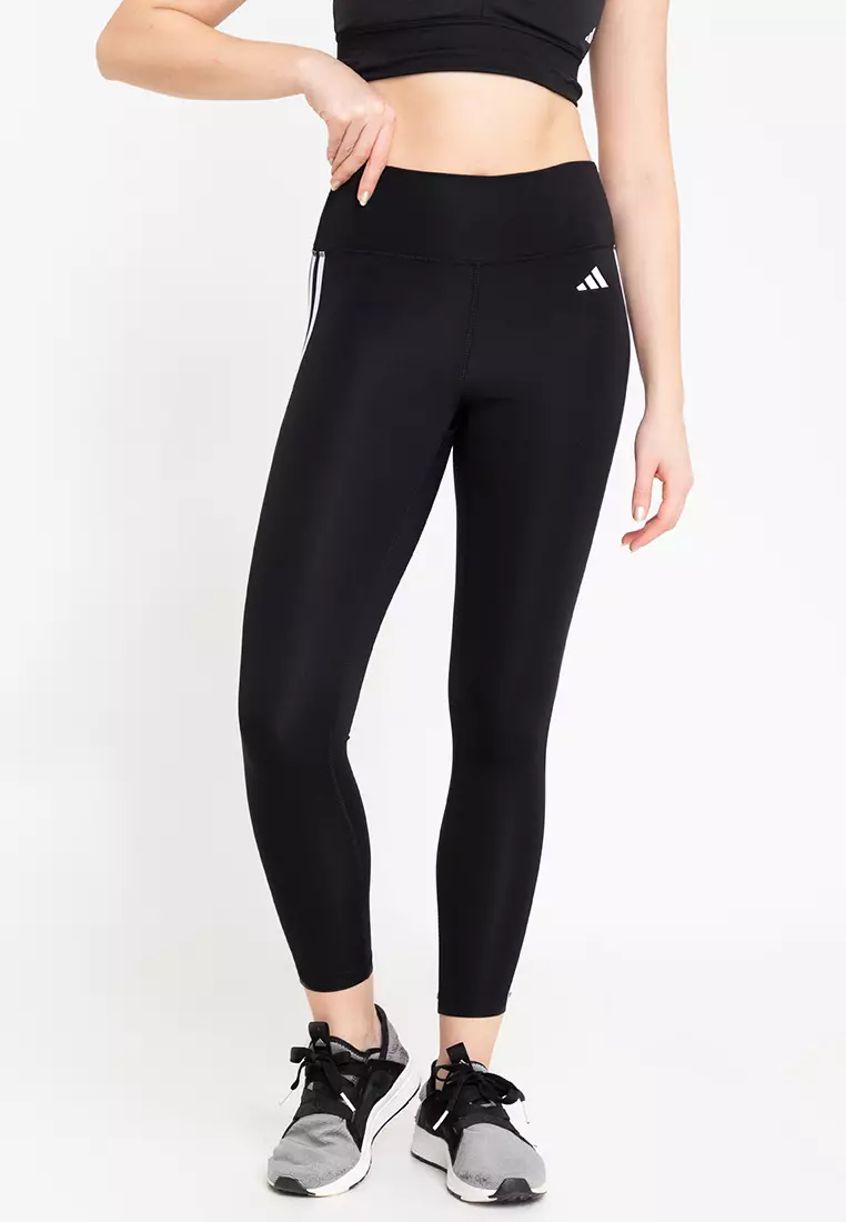 Train Essentials 3-Stripes High-Waisted 7/8 Leggings