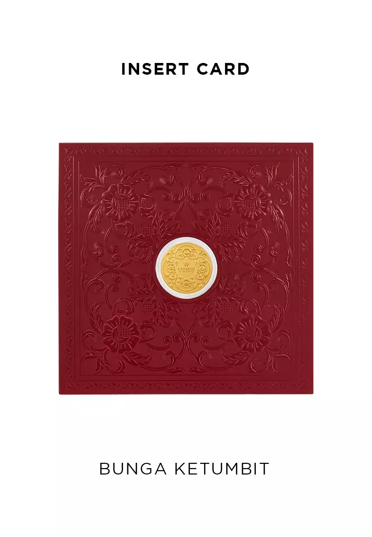 HABIB Ukiran Collection (Bunga Ketumbit) | 999.9 Gold Wafer (0.20g)
