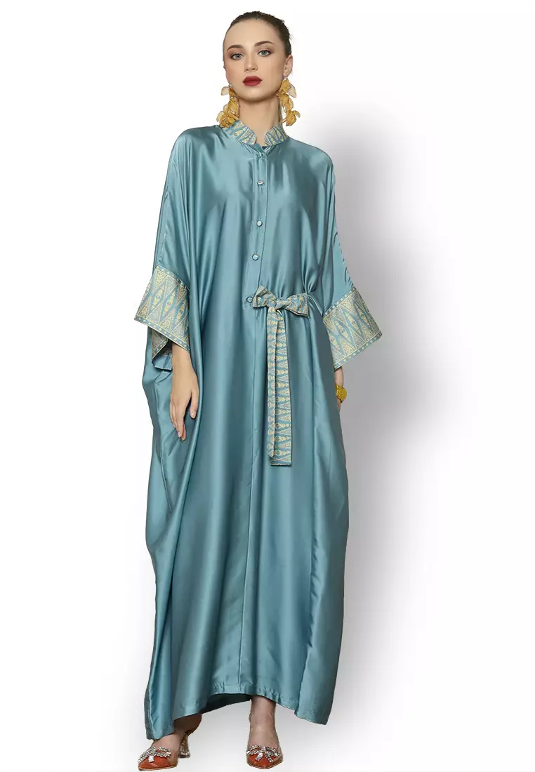 Kanzi Exclusive Long Sleeve Songket Kaftan