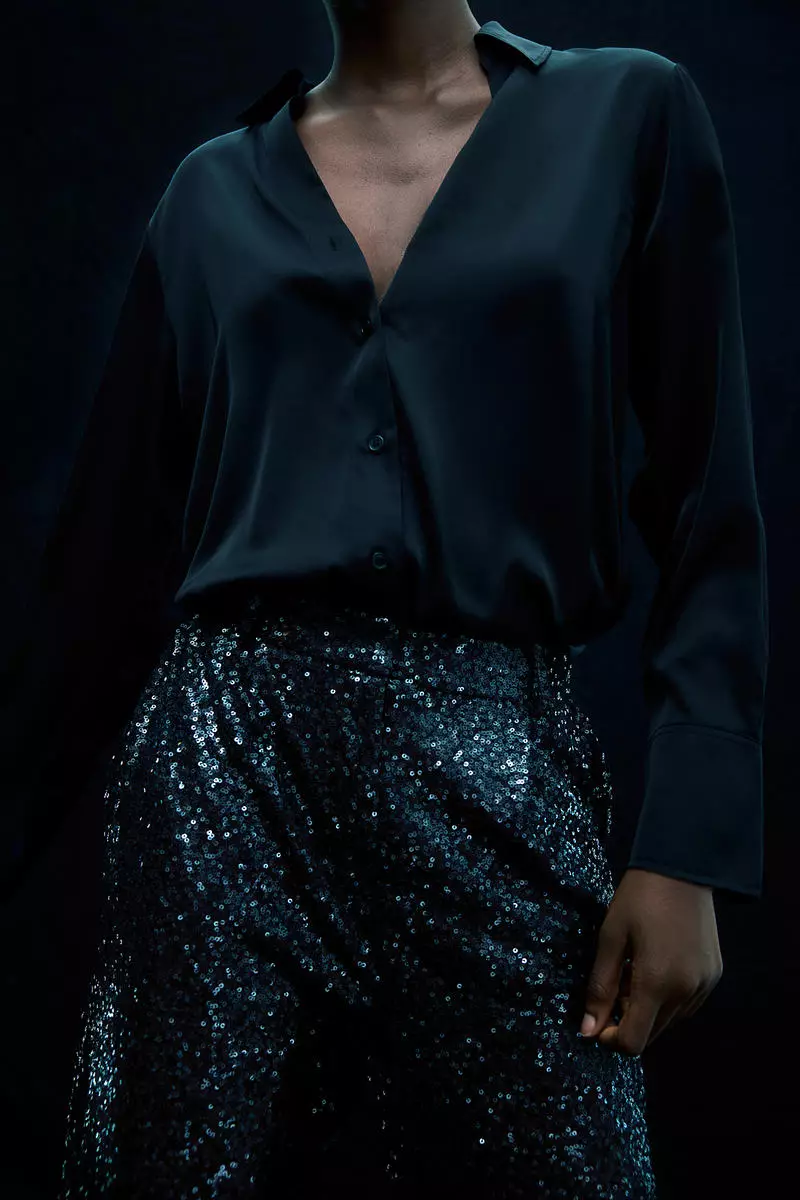 Shimmering trousers