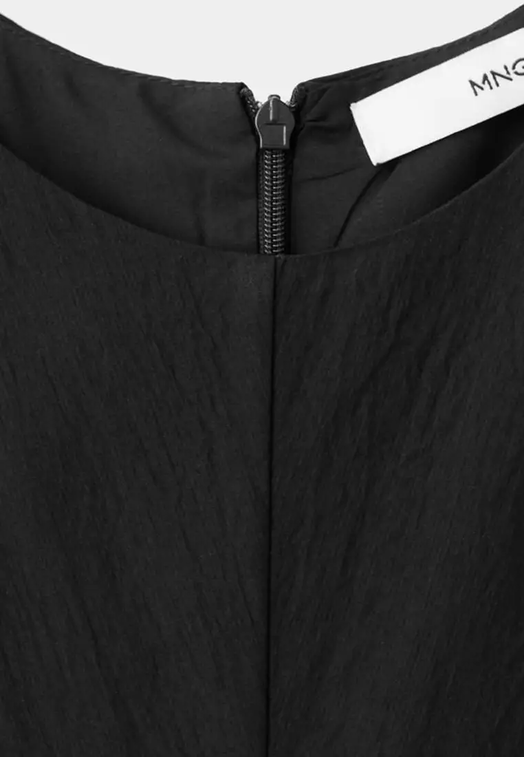 A-Line Crinkle Effect Dress