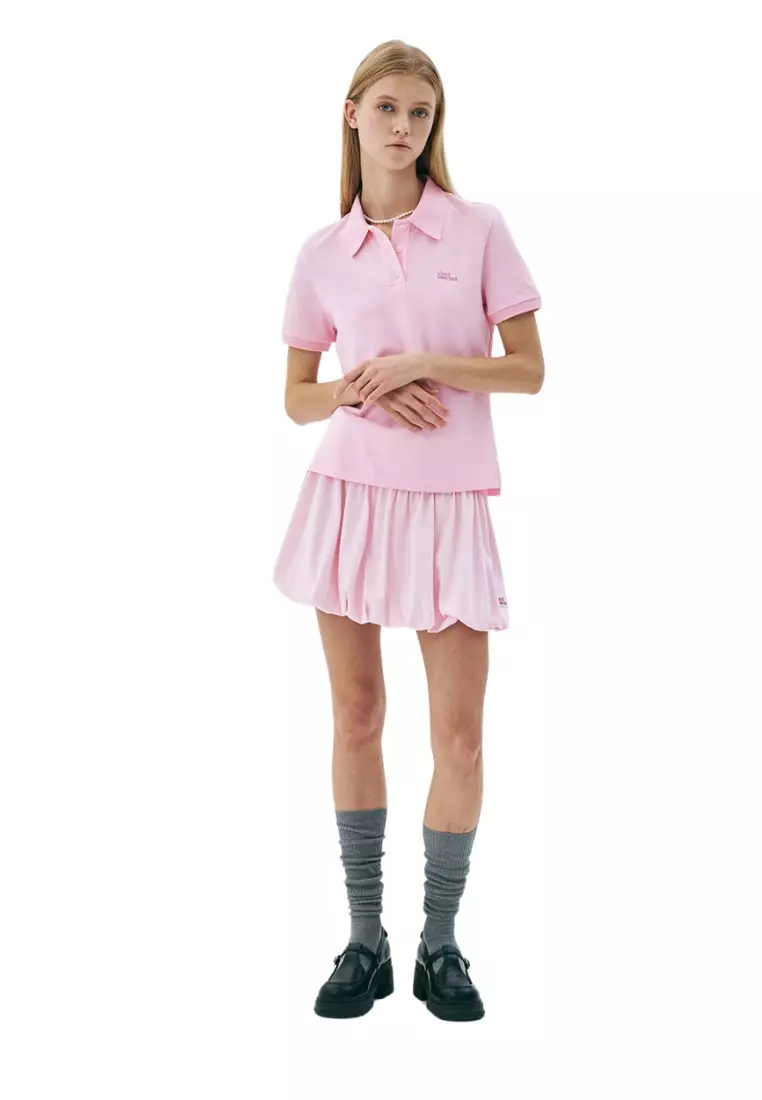 Slimfit Shirt Piquet Essential - Pink