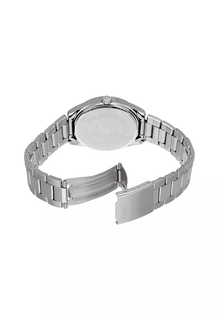 Couple Analog Watch MTP/LTP-1302D-7B Silver Stainless Steel Strap