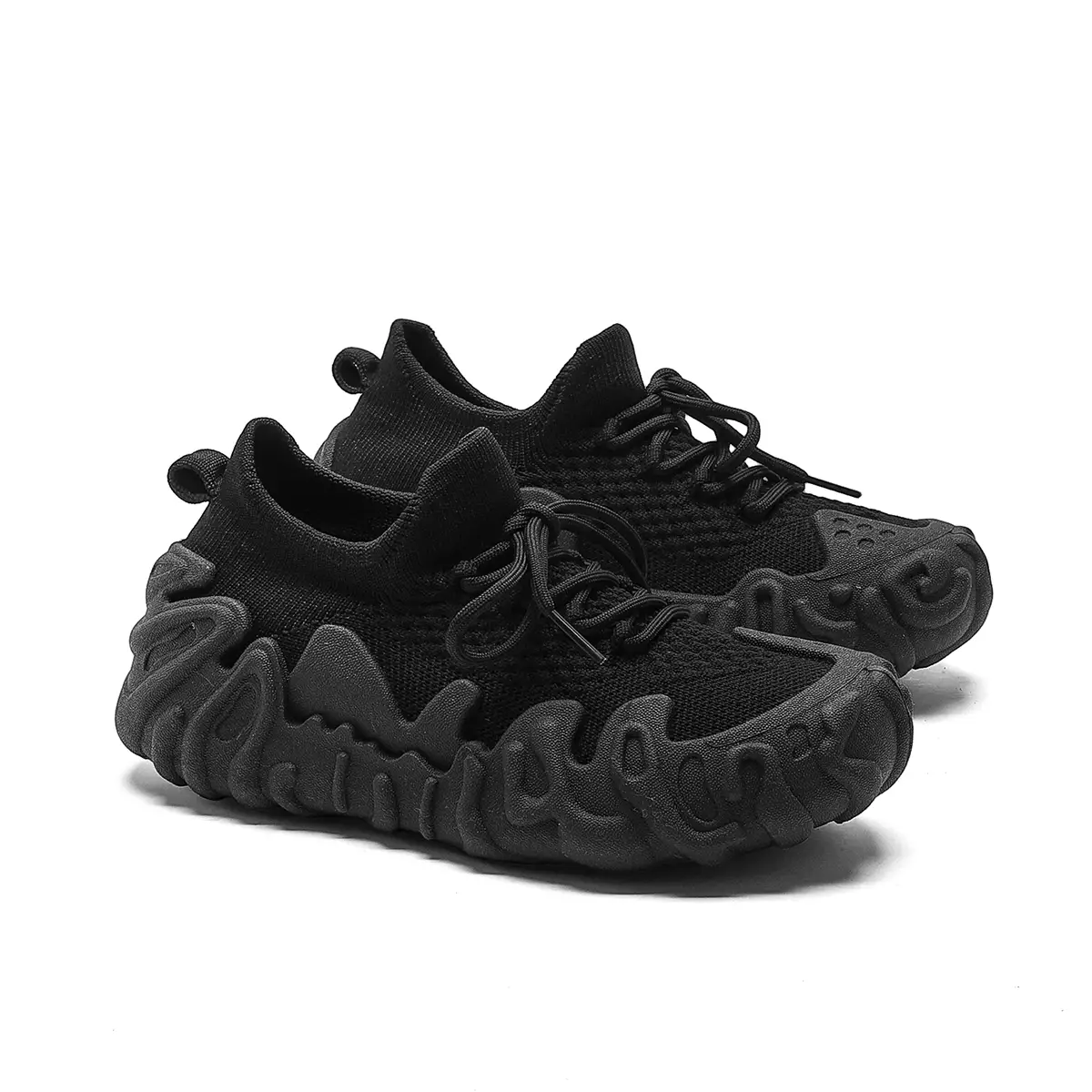 LURAD Sepatu Wanita Sol Unik Flat Kaki Lebar Sneakers Cewek Tidak Lecet Dikaki QY812