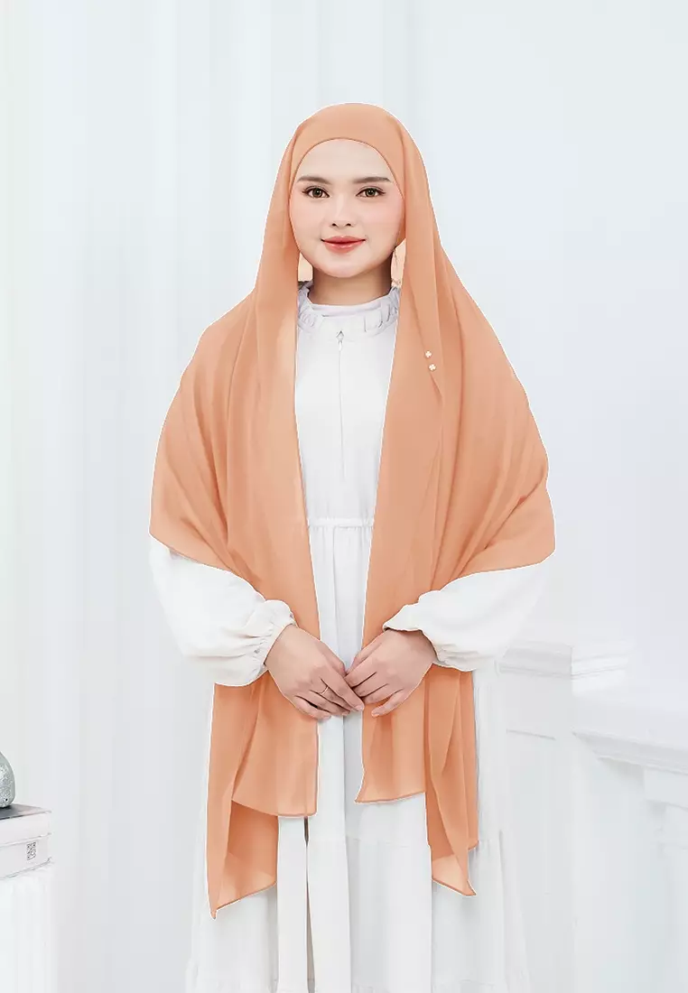 HIJAB INSTAN ELENA - DUSTY ORANGE