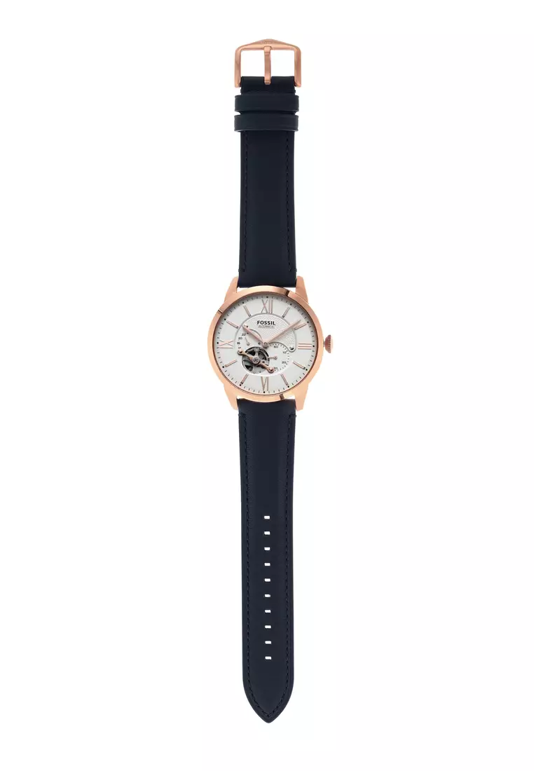 Townsman automatic navy leather watch shop