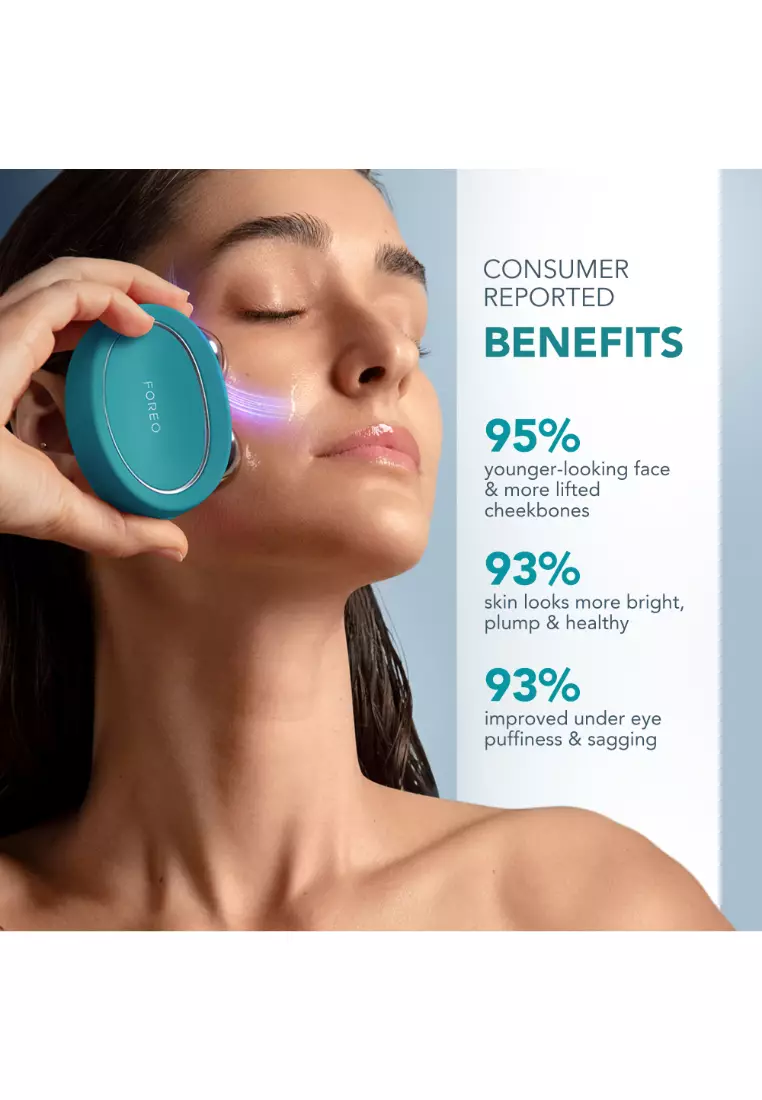 FOREO BEAR 2 Evergreen Advanced Lifting & Toning Microcurrent Facial Device - Anti Aging Face Sculpting Tool | Instant Face Lift | Non-Invasive Skin Care Tools