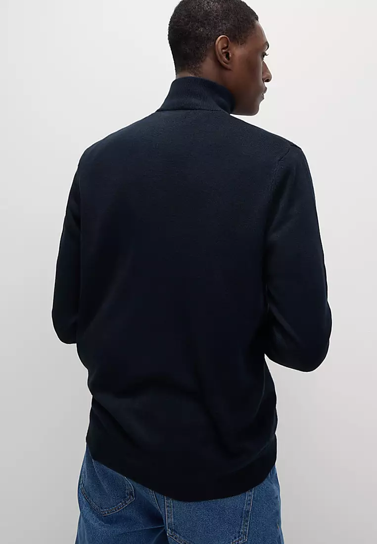 Cashmilon™ High Neck Half Zip Jumper