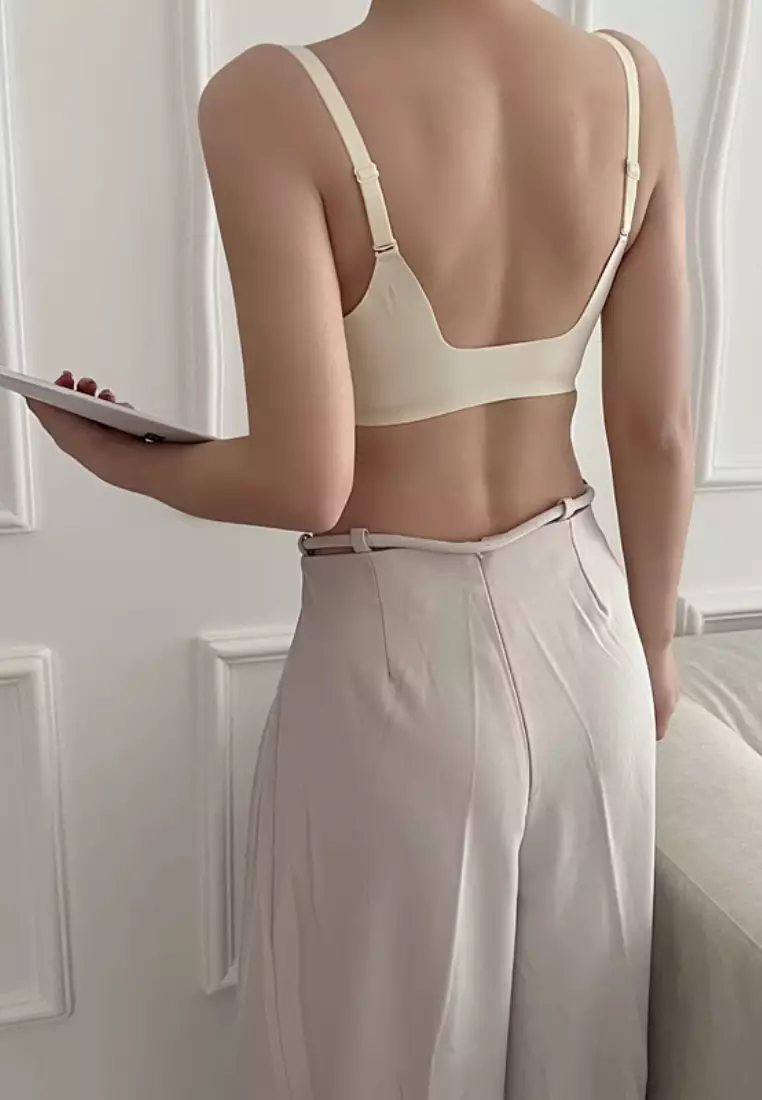 Premium Miley Double Push Up Bra in White