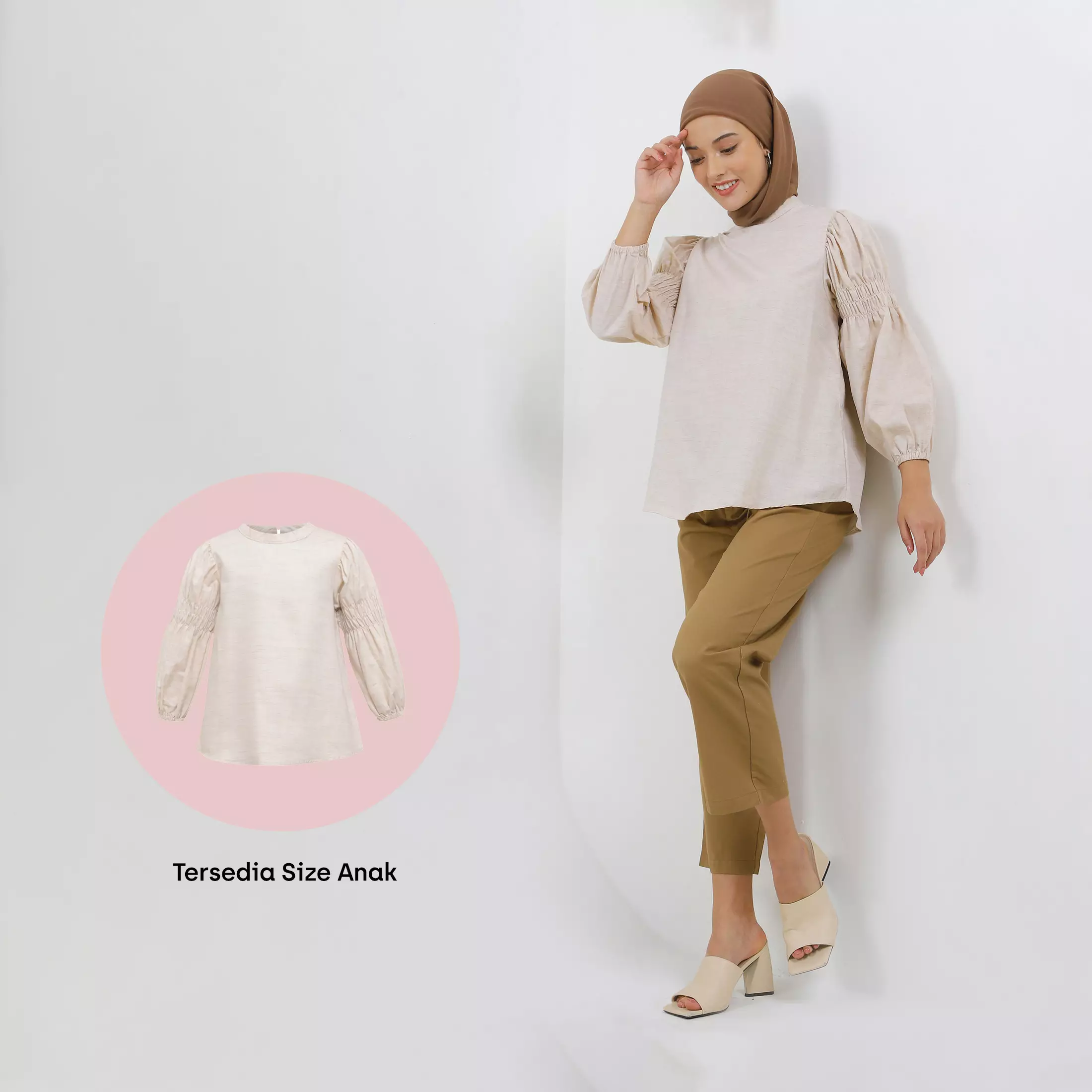 MFMW Lil Syahla Atasan Blouse Anak Cream