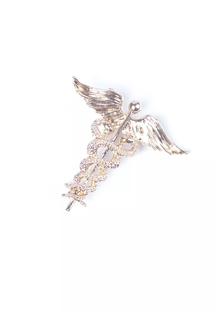 Houseofcuff lapel pin brooch bros untuk jas TUSUK ROSE GOLD GG