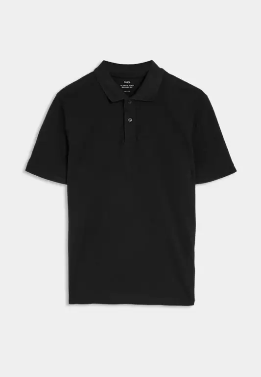 M&S Collection Pure Cotton Pique Polo Shirt