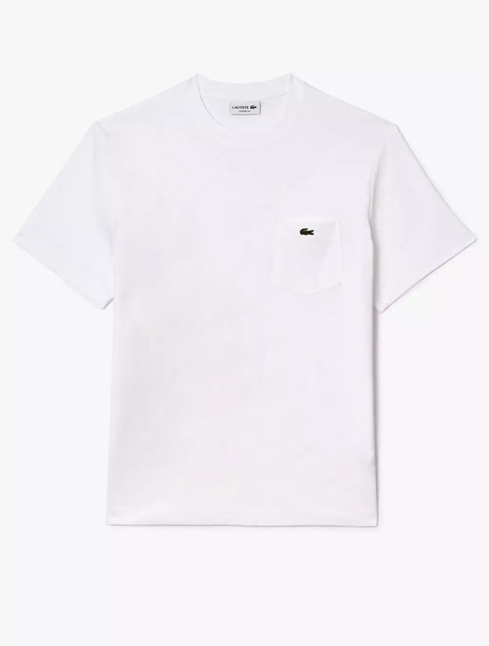 Cotton T-Shirt With Breast Pocket - White