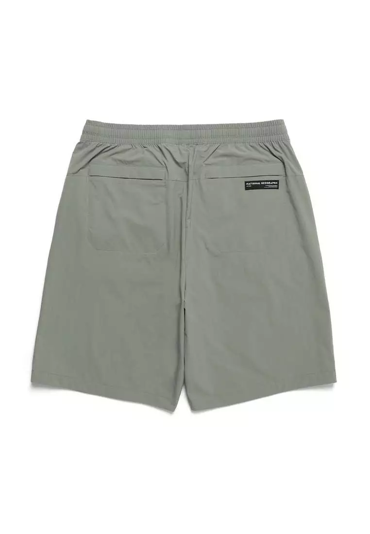 男女同款ADELIE輕便梭織彈性工裝短褲