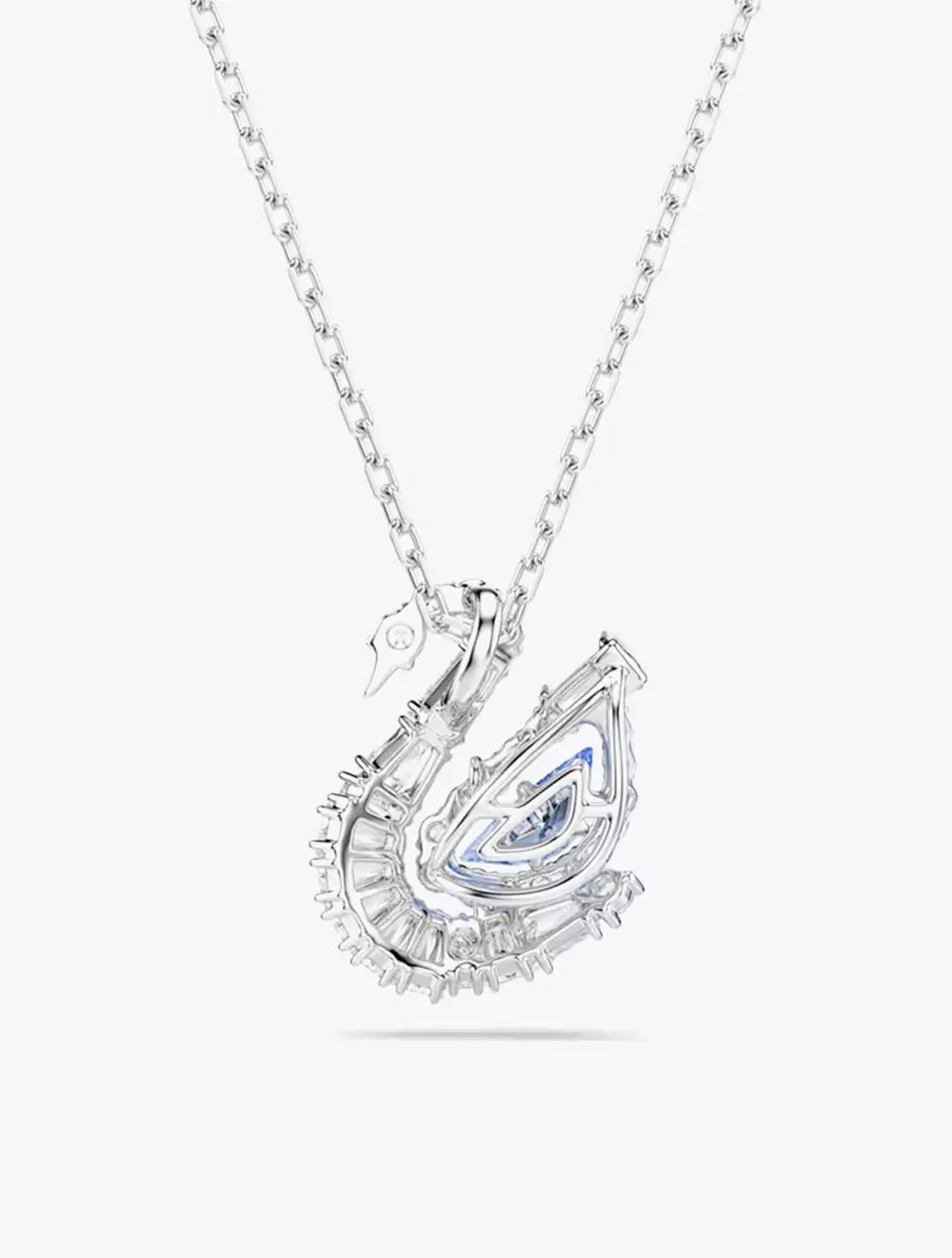 Swan pendant, Mixed cuts, Swan, Blue