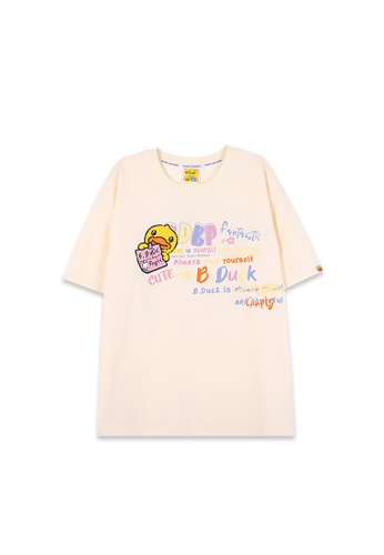 B.Duck beige B.Duck Graffiti Series Women  Short Sleeves T-Shirt 1243CAA11882C0GS_1