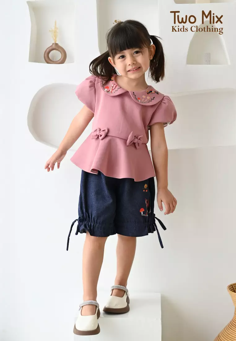 Two Mix - Baju Anak Perempuan - Setelan Anak Cewek Celana Jeans 1-6 Tahun 4305