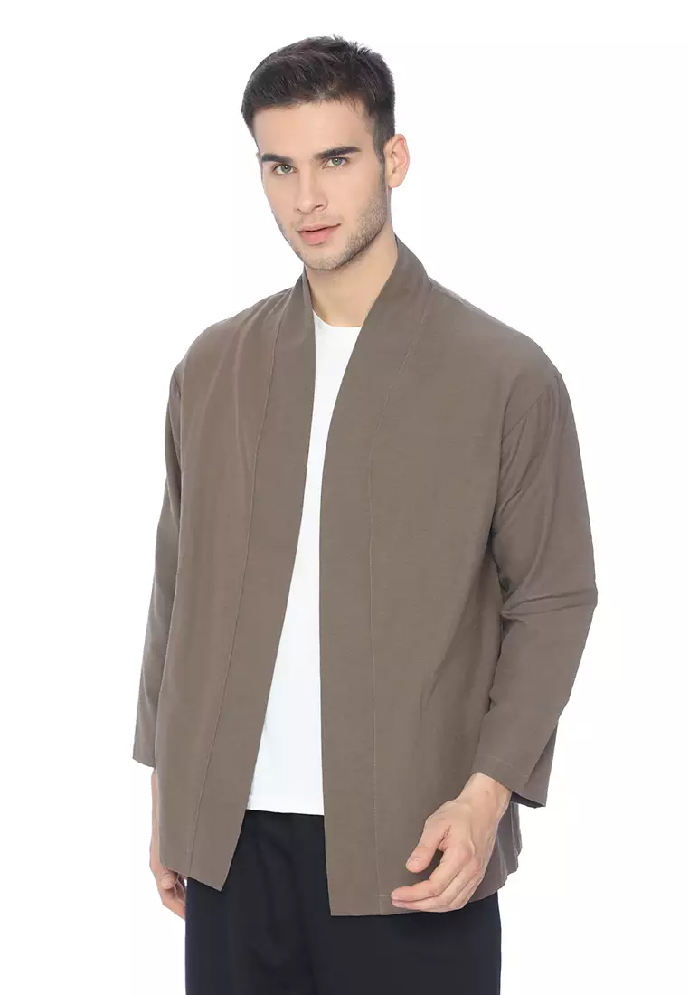 Ryusei Kimono Kata Long Sleeve Brown