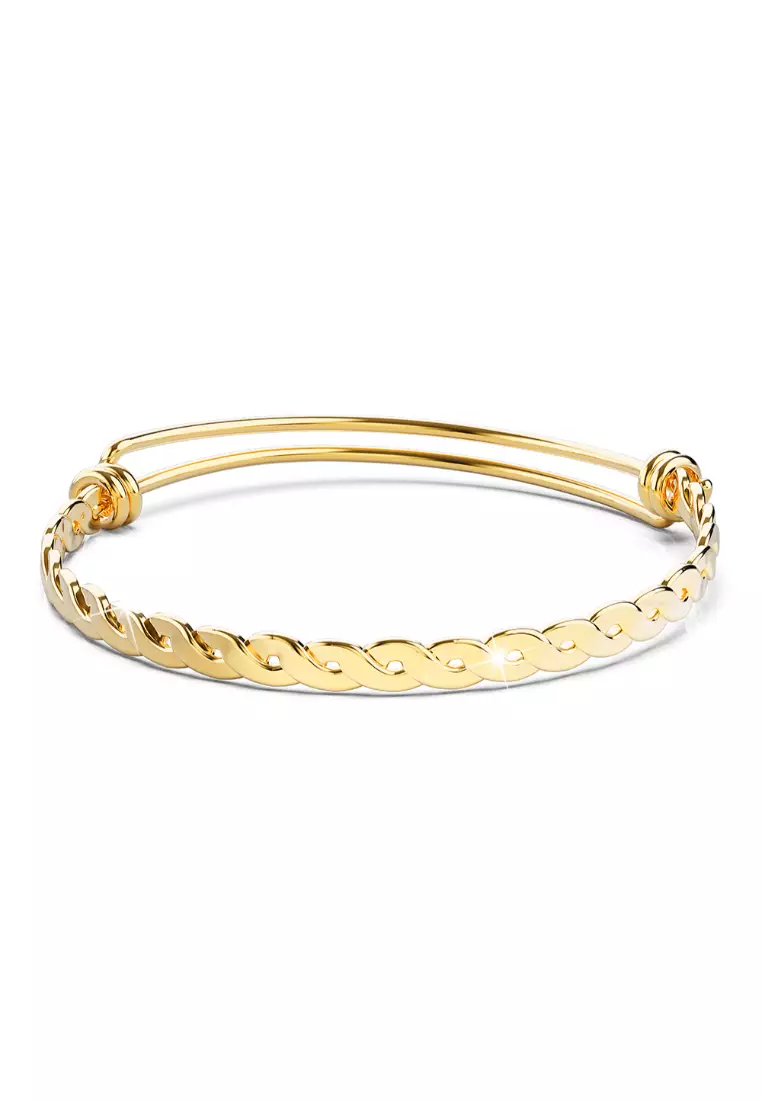 Adjustable hot sale bangles gold